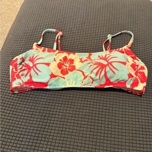Wild Fable Red and Blue Floral Bikini Top for Teen Girl